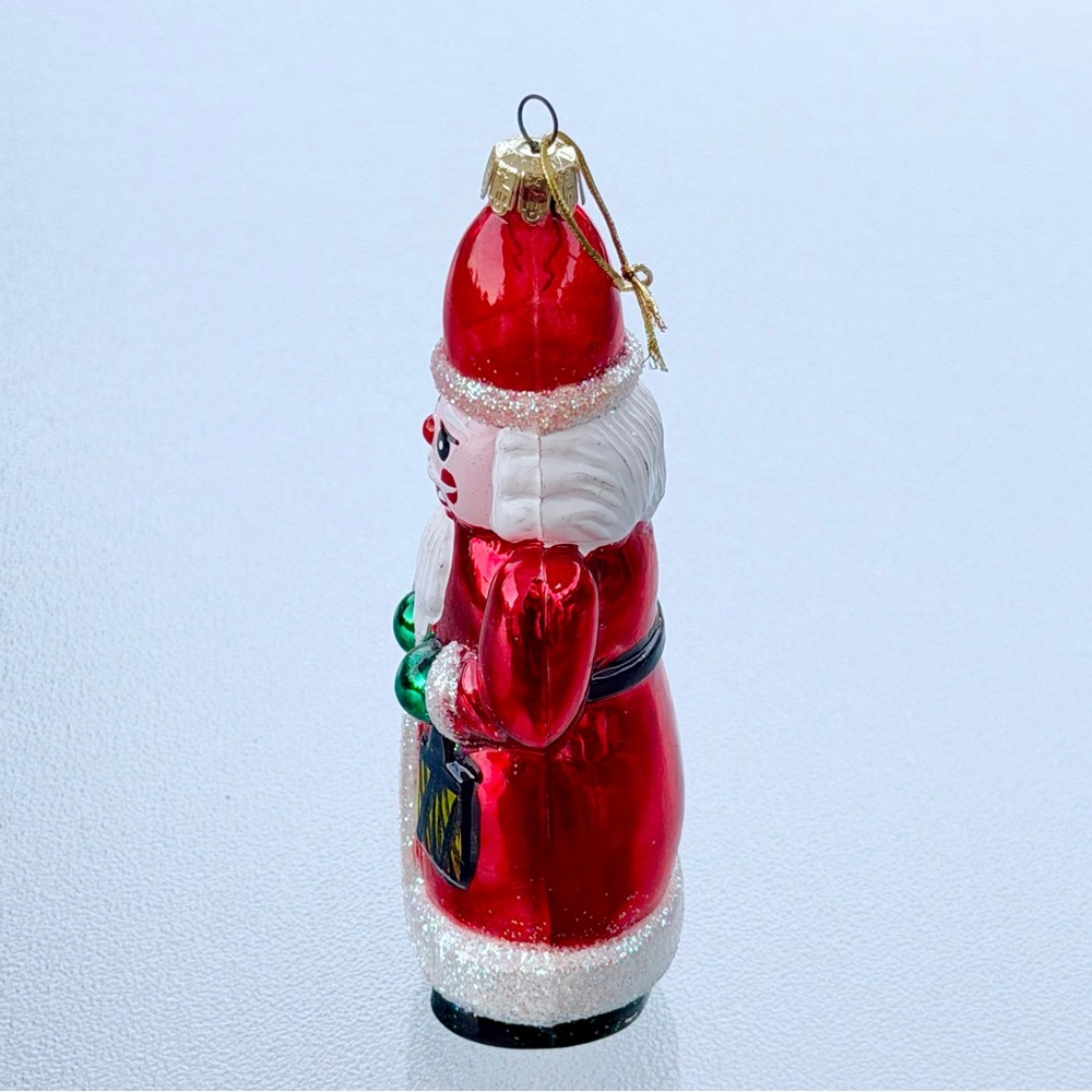 "Santa's Best" Nutcracker European Style, Hand-Blown Glass Christmas Ornament - Picture 4 of 11